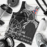 Norway Viking Ravens Men Tank Top Vegvisir Runes Pattern - Wonder Print Shop