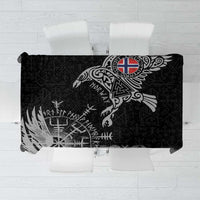 Norway Viking Ravens Tablecloth Vegvisir Runes Pattern - Wonder Print Shop