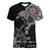 Norway Viking Ravens Women V-Neck T-Shirt Vegvisir Runes Pattern - Wonder Print Shop