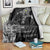Sweden Viking Ravens Blanket Vegvisir Runes Pattern - Wonder Print Shop