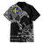 Sweden Viking Ravens Family Matching Off The Shoulder Long Sleeve Dress and Hawaiian Shirt Vegvisir Runes Pattern - Wonder Print Shop