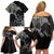 Sweden Viking Ravens Family Matching Off Shoulder Short Dress and Hawaiian Shirt Vegvisir Runes Pattern - Wonder Print Shop