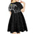 Sweden Viking Ravens Kid Short Sleeve Dress Vegvisir Runes Pattern - Wonder Print Shop