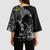 Sweden Viking Ravens Kimono Sleeve Blouse Vegvisir Runes Pattern - Wonder Print Shop