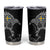 Sweden Viking Ravens Tumbler Cup Vegvisir Runes Pattern - Wonder Print Shop