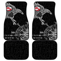 Greenland Viking Ravens Car Mats Vegvisir Runes Pattern - Wonder Print Shop