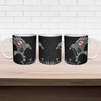 Greenland Viking Ravens Ceramic Mug Vegvisir Runes Pattern - Wonder Print Shop