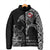 Greenland Viking Ravens Padded Jacket Vegvisir Runes Pattern - Wonder Print Shop