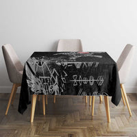 Greenland Viking Ravens Tablecloth Vegvisir Runes Pattern - Wonder Print Shop