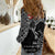 Greenland Viking Ravens Women Casual Shirt Vegvisir Runes Pattern - Wonder Print Shop