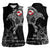 Greenland Viking Ravens Women Sleeveless Polo Shirt Vegvisir Runes Pattern - Wonder Print Shop