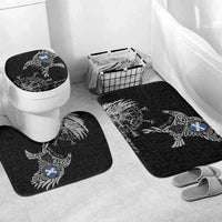 Scotland Viking Ravens Bathroom Set Vegvisir Runes Pattern - Wonder Print Shop