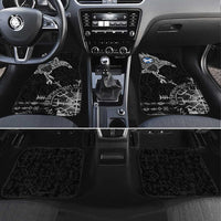 Scotland Viking Ravens Car Mats Vegvisir Runes Pattern - Wonder Print Shop