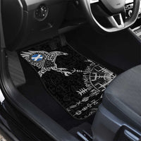 Scotland Viking Ravens Car Mats Vegvisir Runes Pattern - Wonder Print Shop