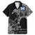 Scotland Viking Ravens Family Matching Mermaid Dress and Hawaiian Shirt Vegvisir Runes Pattern - Wonder Print Shop