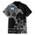 Scotland Viking Ravens Family Matching Off The Shoulder Long Sleeve Dress and Hawaiian Shirt Vegvisir Runes Pattern - Wonder Print Shop
