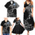 Scotland Viking Ravens Family Matching Summer Maxi Dress and Hawaiian Shirt Vegvisir Runes Pattern - Wonder Print Shop