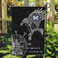 Scotland Viking Ravens Garden Flag Vegvisir Runes Pattern - Wonder Print Shop