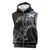 Scotland Viking Ravens Sleeveless Zip Hoodie Vegvisir Runes Pattern - Wonder Print Shop