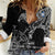 Scotland Viking Ravens Women Casual Shirt Vegvisir Runes Pattern - Wonder Print Shop