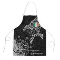 Ireland Viking Ravens Apron Vegvisir Runes Pattern - Wonder Print Shop