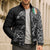 Ireland Viking Ravens Bomber Puffer Jacket Vegvisir Runes Pattern - Wonder Print Shop