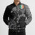 Ireland Viking Ravens Bomber Puffer Jacket Vegvisir Runes Pattern - Wonder Print Shop