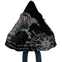 Ireland Viking Ravens Cloak Vegvisir Runes Pattern - Wonder Print Shop