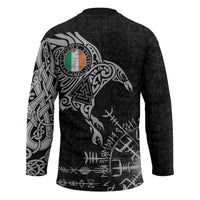 Ireland Viking Ravens Hockey Jersey Vegvisir Runes Pattern - Wonder Print Shop