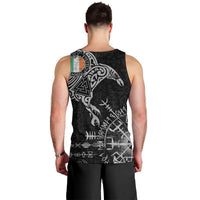 Ireland Viking Ravens Men Tank Top Vegvisir Runes Pattern - Wonder Print Shop