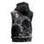 Ireland Viking Ravens Sleeveless Hoodie Vegvisir Runes Pattern - Wonder Print Shop