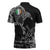 Ireland Viking Ravens Zipper Polo Shirt Vegvisir Runes Pattern - Wonder Print Shop