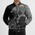 Wales Viking Ravens Bomber Puffer Jacket Vegvisir Runes Pattern - Wonder Print Shop