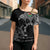 Wales Viking Ravens Cross Shoulder Shirt Vegvisir Runes Pattern - Wonder Print Shop