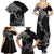 Wales Viking Ravens Family Matching Summer Maxi Dress and Hawaiian Shirt Vegvisir Runes Pattern - Wonder Print Shop