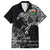 Wales Viking Ravens Family Matching Summer Maxi Dress and Hawaiian Shirt Vegvisir Runes Pattern - Wonder Print Shop