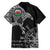 Wales Viking Ravens Family Matching Summer Maxi Dress and Hawaiian Shirt Vegvisir Runes Pattern - Wonder Print Shop