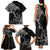 Wales Viking Ravens Family Matching Tank Maxi Dress and Hawaiian Shirt Vegvisir Runes Pattern - Wonder Print Shop