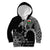 Wales Viking Ravens Kid Hoodie Vegvisir Runes Pattern - Wonder Print Shop
