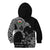 Wales Viking Ravens Kid Hoodie Vegvisir Runes Pattern - Wonder Print Shop