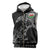 Wales Viking Ravens Sleeveless Zip Hoodie Vegvisir Runes Pattern - Wonder Print Shop