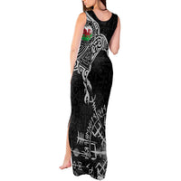 Wales Viking Ravens Tank Maxi Dress Vegvisir Runes Pattern - Wonder Print Shop