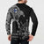 Finland Viking Ravens Button Sweatshirt Vegvisir Runes Pattern - Wonder Print Shop
