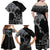 Finland Viking Ravens Family Matching Off Shoulder Maxi Dress and Hawaiian Shirt Vegvisir Runes Pattern - Wonder Print Shop