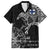 Finland Viking Ravens Family Matching Off Shoulder Maxi Dress and Hawaiian Shirt Vegvisir Runes Pattern - Wonder Print Shop
