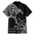 Finland Viking Ravens Family Matching Short Sleeve Bodycon Dress and Hawaiian Shirt Vegvisir Runes Pattern - Wonder Print Shop