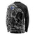 Finland Viking Ravens Long Sleeve Shirt Vegvisir Runes Pattern - Wonder Print Shop