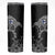 Finland Viking Ravens Skinny Tumbler Vegvisir Runes Pattern - Wonder Print Shop