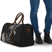 Finland Viking Ravens Travel Bag Vegvisir Runes Pattern - Wonder Print Shop