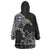 Finland Viking Ravens Wearable Blanket Hoodie Vegvisir Runes Pattern - Wonder Print Shop